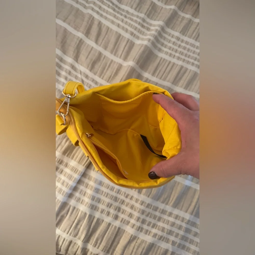 Anthropologie Yellow Woven Crossbody Clutch